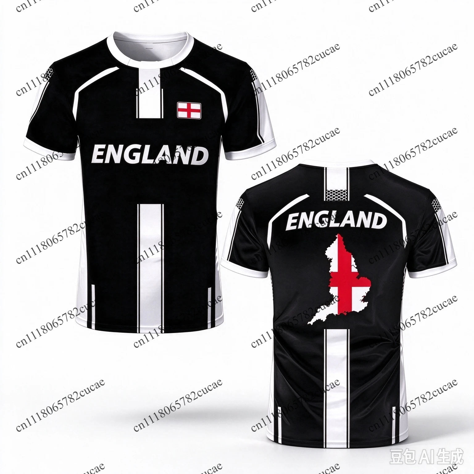 2026 England national football team jersey T-shirt, adult men's and women's sports casual top, available in multiple colors