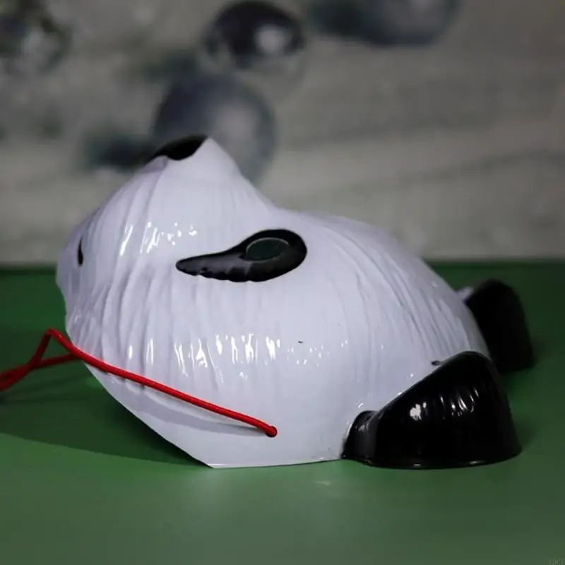 Confortável role play panda face cobrindo celebração acessório plástico seguro para crianças