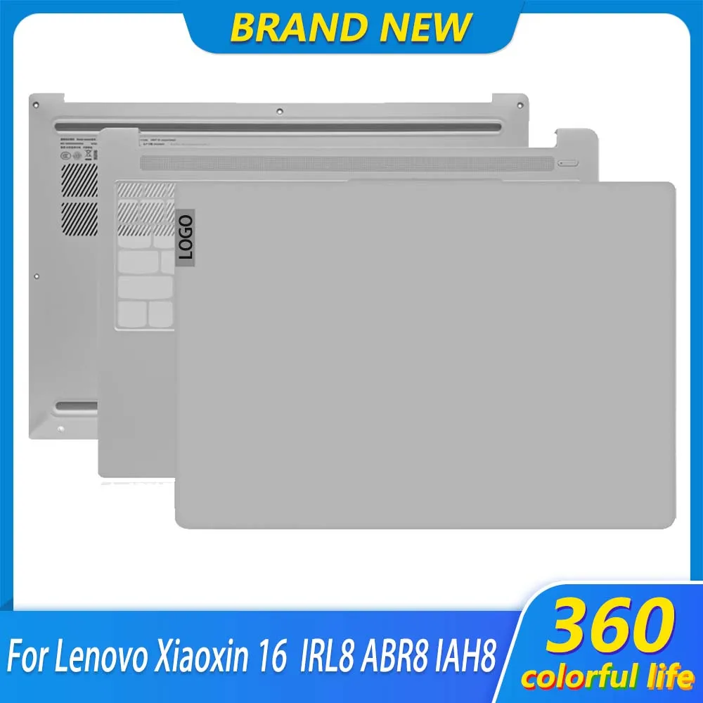 

Новый чехол для ноутбука Lenovo Xiaoxin 16 IRL8 ABR8 IAH8 2023, задняя крышка ЖК-дисплея, подставка для рук, нижняя крышка, верхняя крышка, серебристый