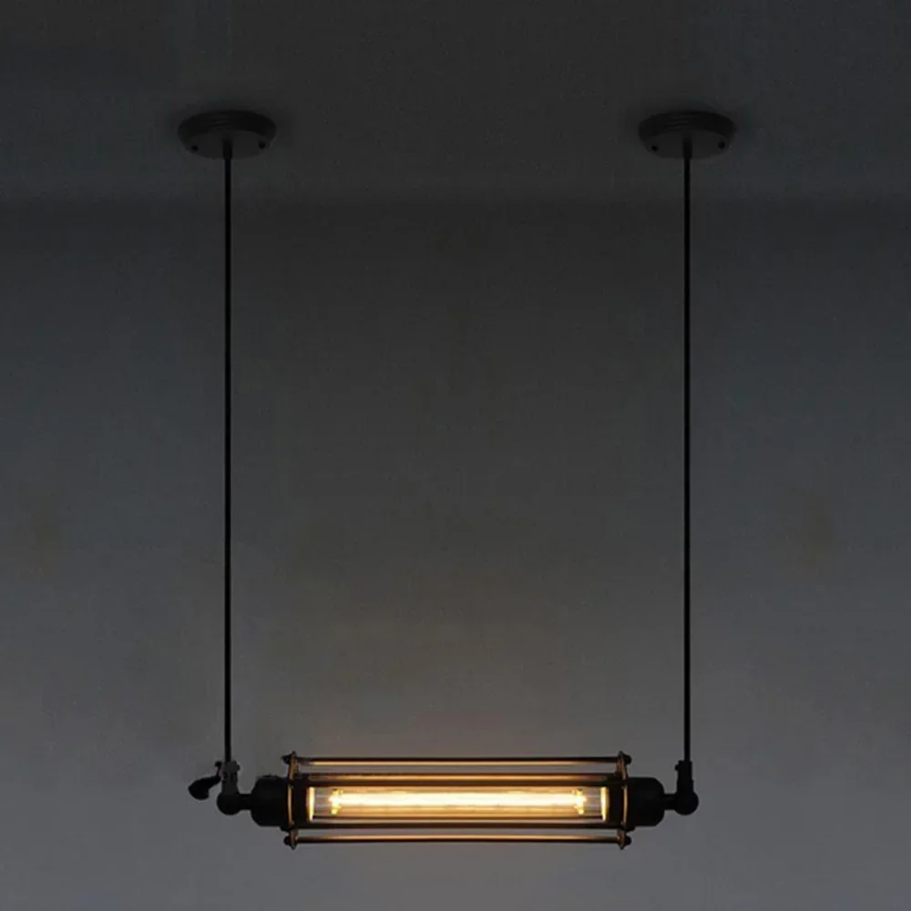 Lámpara LED Retro Vintage para Loft, iluminación industrial, lámpara colgante, lámpara vintage, accesorios de iluminación ajustables, bar y café