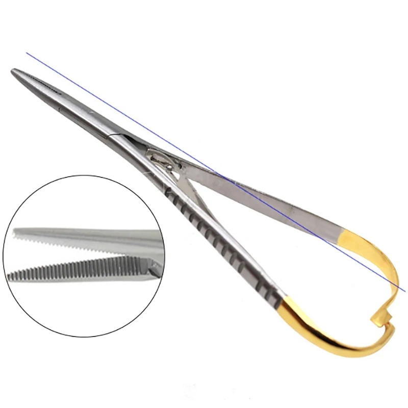 

1PCS Standard Dental Needle Holder Tweezers Orthodontic Instrument Dentistry Product Stainless Steel Needle Holder