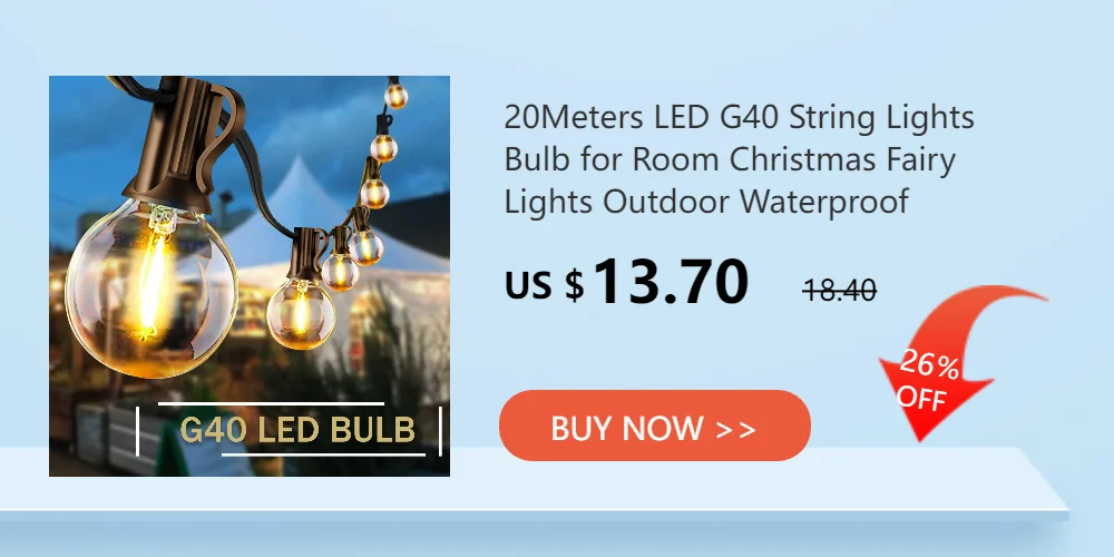 30m 50m 100m 200m LED String Lights Street Fairy Light Waterproof for Outdoor Christmas Fairy Lights Holiday Wedding Decoration