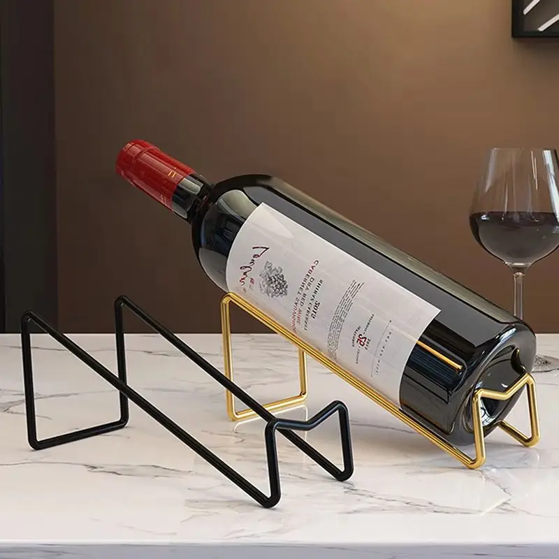

1 Pack Wine Storage Rack Wine Bottle Rack Countertop Wine Bottle Display Rack Simple Home Counter Decoration