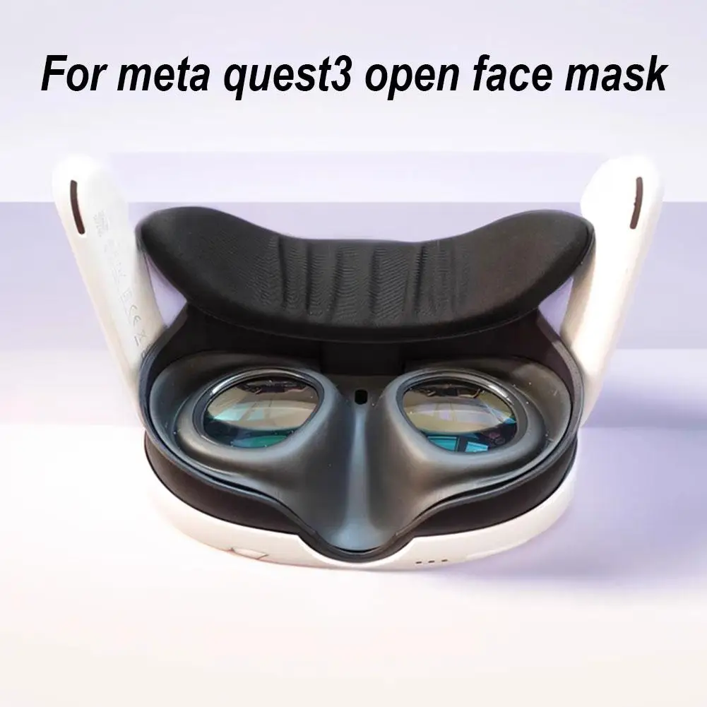 VR Headset Sweat Proof  Light Blocking Pad Eye Mask  Suitable For Quest 3 Open Face Mask  Replace Accessories