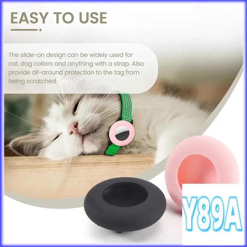 

Держатель ошейника GO-Cat, для держателя ошейника Air Tag Cat, совместимый с GPS-трекером Airtag, чехол из 2 упаковок