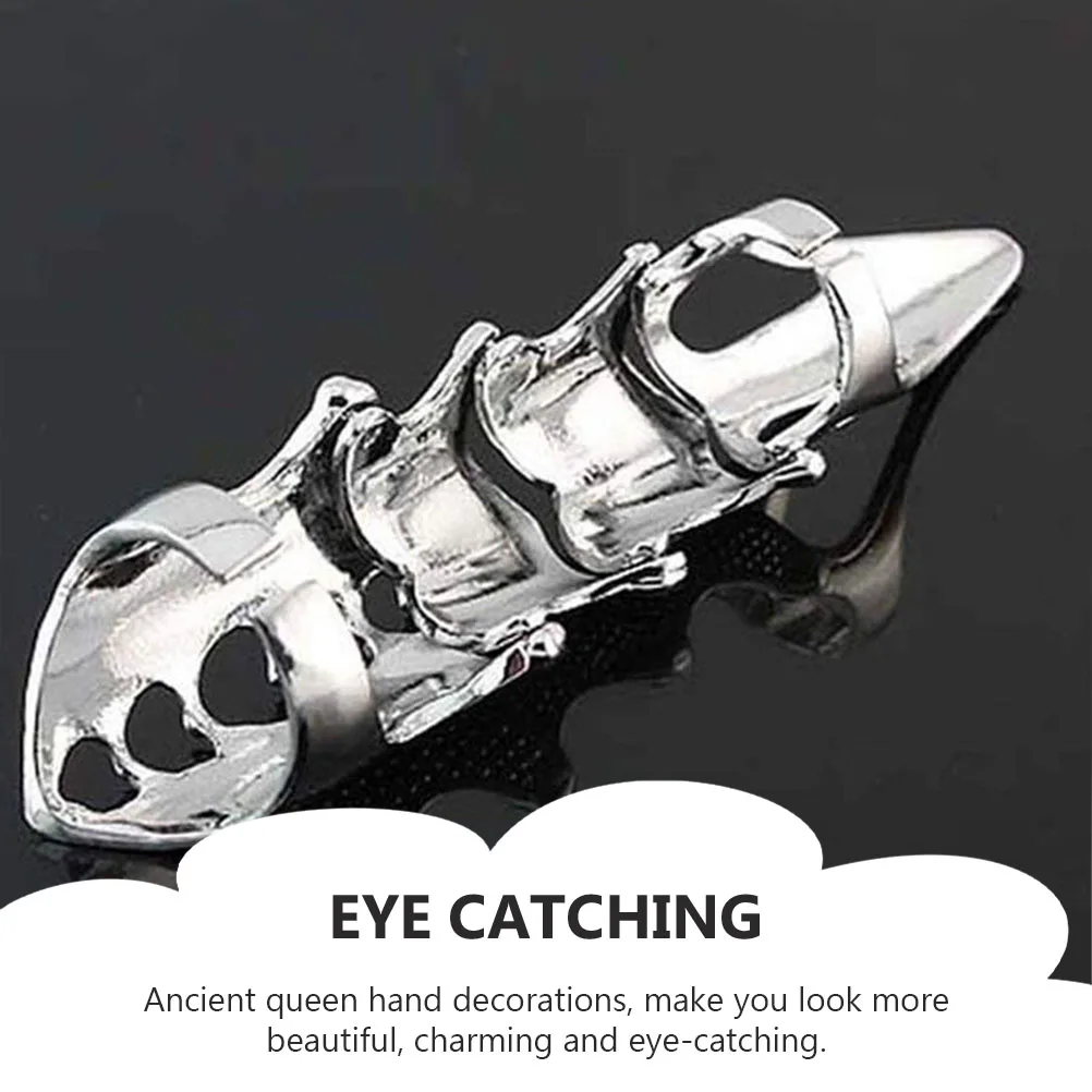 

3pcs Metal Hollow Out Fake Covers Alloy Fingertip Claw Rings Costume Cosplay Accessories Belly Dance Finger Protectors
