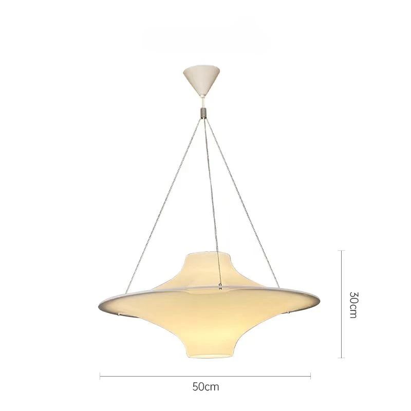 Scandinavische minimalistische LED-hanglamp designer restaurant studeerkamer Franse crèmekleurige slaapkamer woondecoratie Lichtpunt