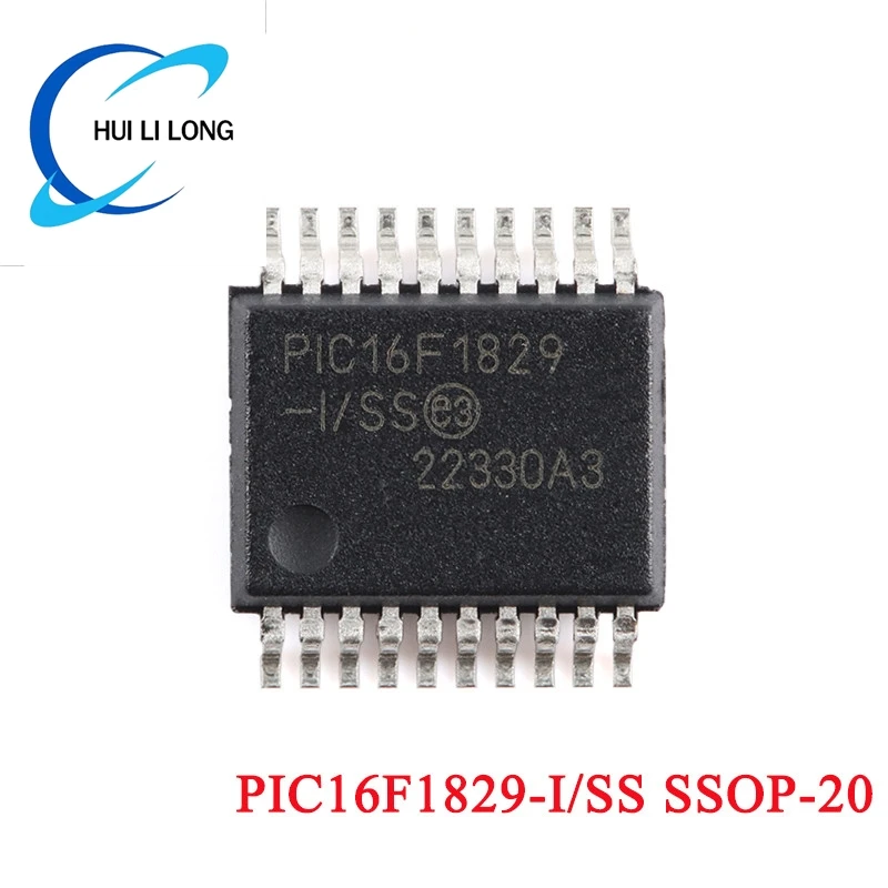 5pcs/1pc PIC16F1829-I/SS PIC16F1829-I PIC16F1829 PIC16F PIC16 PIC IC MCU SSOP-20 Flash Microcontroller Chip