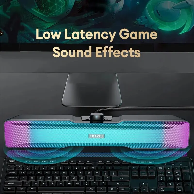 A102 Wired Bluetooth Computer Speakers Gaming Speakers Desktop Subwoofer Stereo Surround Music Audio Wired USB Loudspeaker