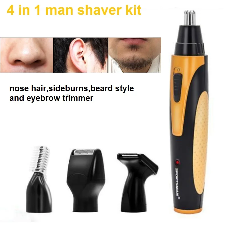 

Портативный триммер для волос в носу, электрический мужской набор для ухода за лицом, бритва для бороды, машинка для стрижки бакенбардов, бритва для бритья в стиле усов, стрижка Vibrissa
