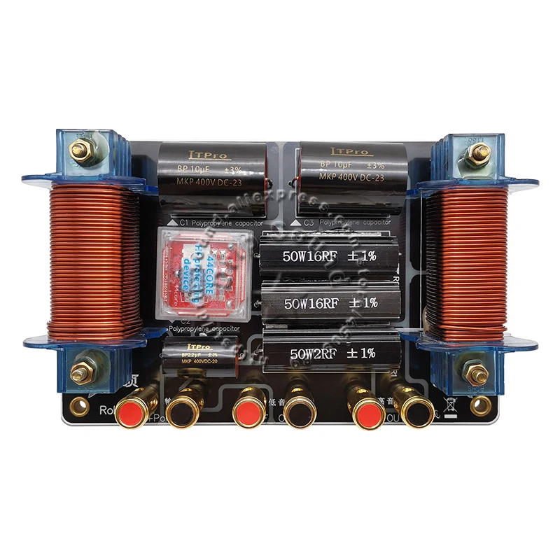

1000W 2 Way 2 Unit M6615 Hi-Fi Speaker Frequency Divider Filters Audio High-Low Crossover Board With Tweeter Fuse Protection