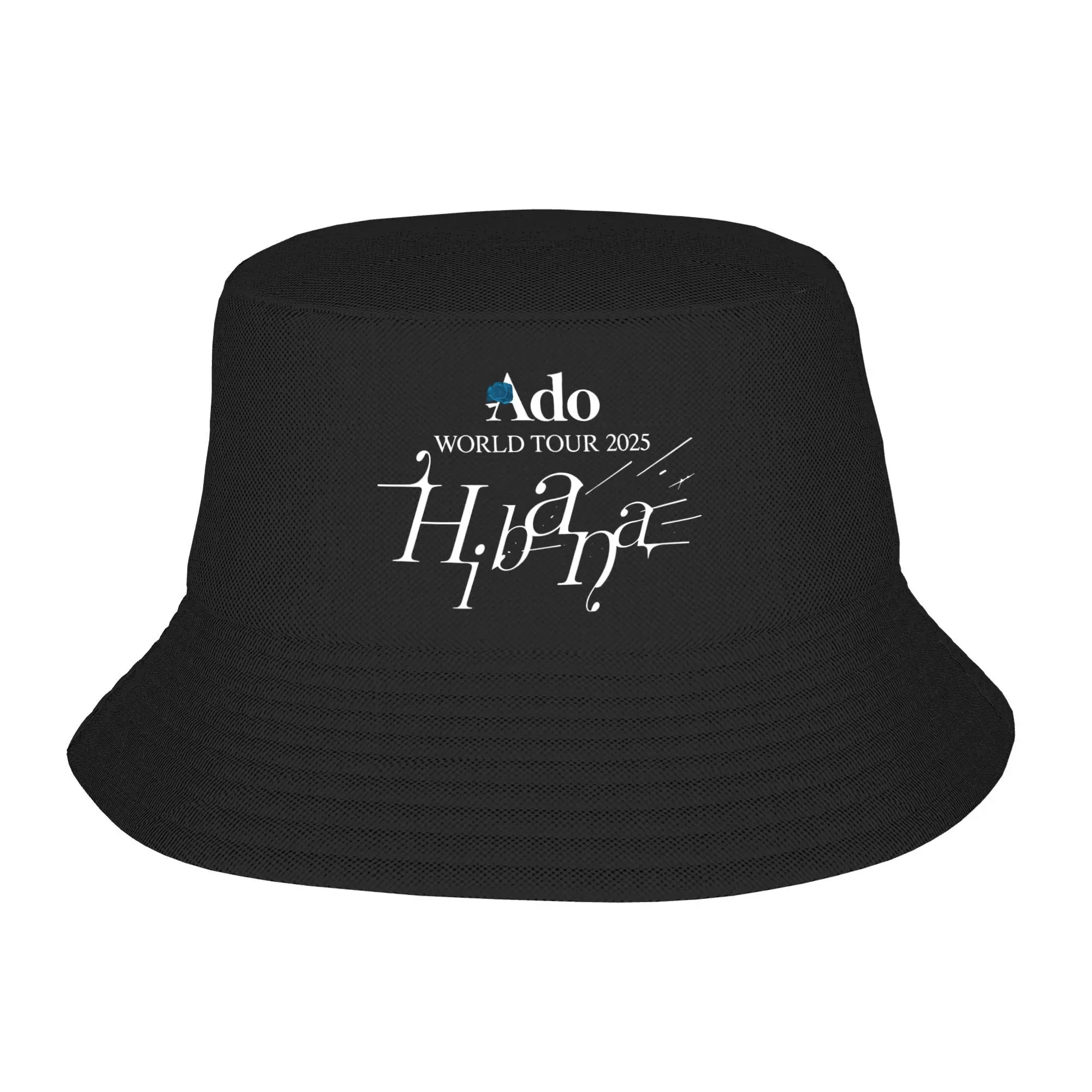 

Унисекс Ado WORLD TOUR 2025, шляпа-ведро Hibana, складные рыбацкие шляпы, летние модные пляжные дорожные шапки, уличная шляпа от солнца с принтом