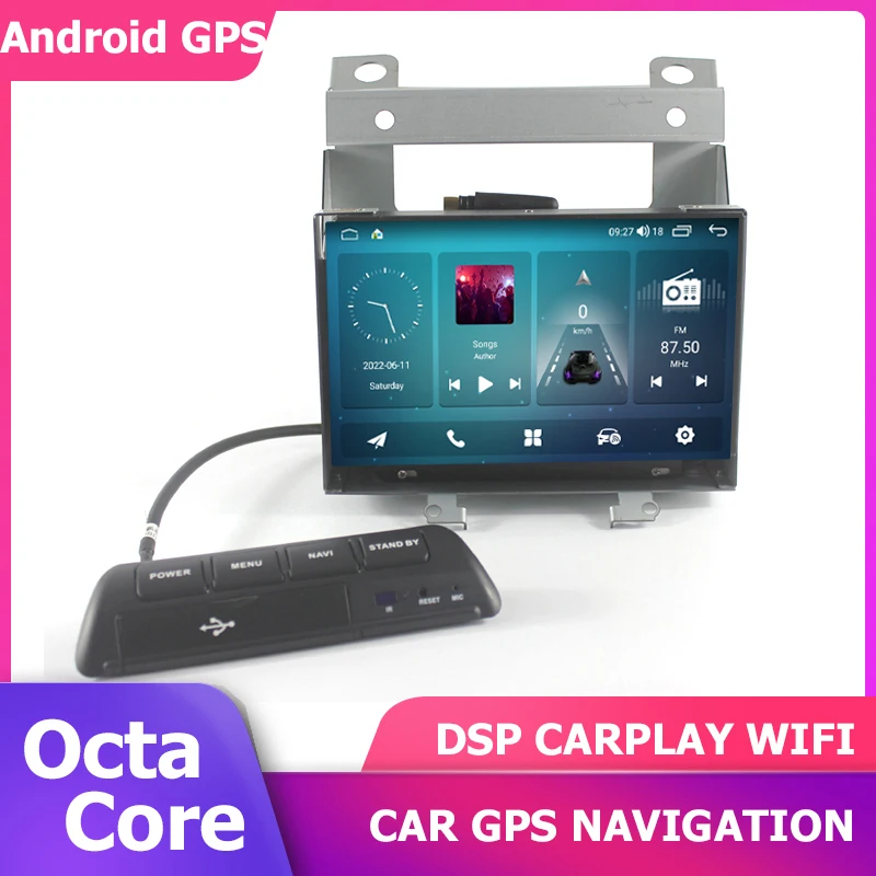 7'' Car Android 14 GPS Player for Land Rover Freelander 2 2007-2012 Multimedia Auto Stereo Carplay BT Navigation Wifi DAB+