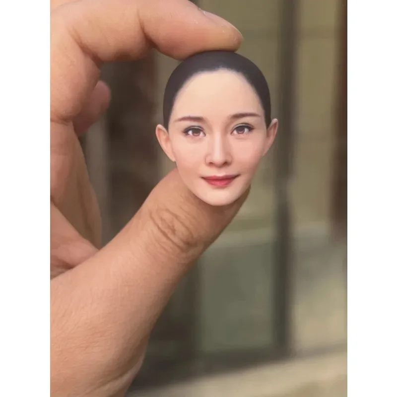 1/6 1/12 Schaal Chinese Actrice Yang Mi Head Sculpt Actiefiguren Hoofd Carving voor 12/6 ''Soldaat Tbl body Diy