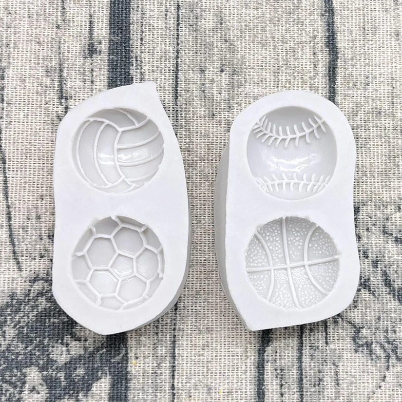 Basketball Baseball Volleyball Fußball Silikonform Sugarcraft Cupcake Backform Fondant Kuchen Dekorieren Werkzeuge – Detail 6
