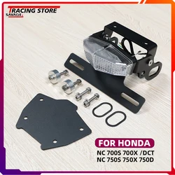 Motorcycle License Plate Holder For HONDA NC700 S/X DCT NC750 S/X/D Rear Tail LED Light Fender Eliminator NC 700 750 Accessory