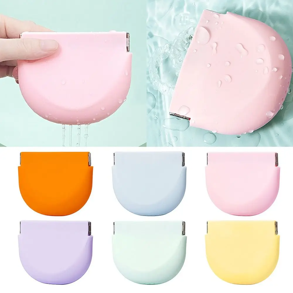 

Multifunctional Portable Easy to Clean Silicone Retainer Case Denture Case Denture Mouth Guard Aligner Case