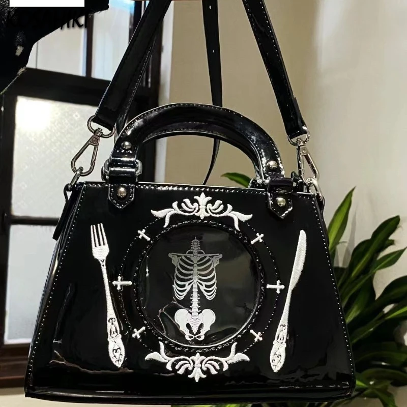 

Vintage Harajuku Punk Gothic Shoulder Underarm Bag Fashion Sweet Cool Y2k Aesthetic Handbags Casual Women Transparent Ita Bags