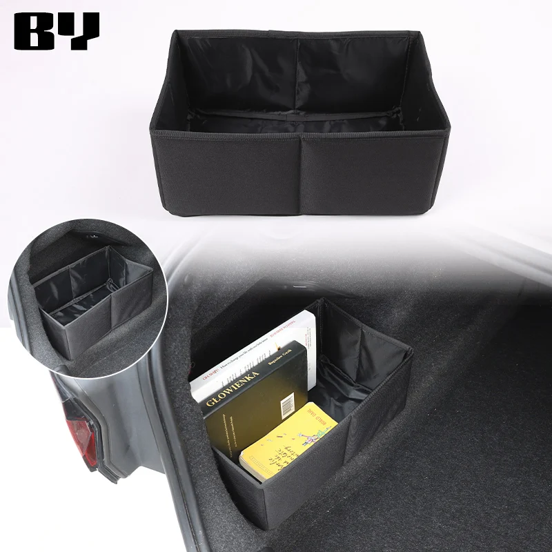 For BMW 5 Series G60 2022+ Large Anti Slip Compartment Boot Storage Organizer Tool Car Storage Bag Car Trunk Organizer