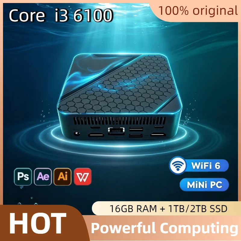 2026 Intel Core i3 6100 Mini PC