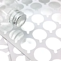 Adhesivo de sellado de papel de aluminio autoadhesivo, 9/11/13/15/19/22/32/38mm, para botellas de plástico, cosméticos, contenedores de loción de tubo suave