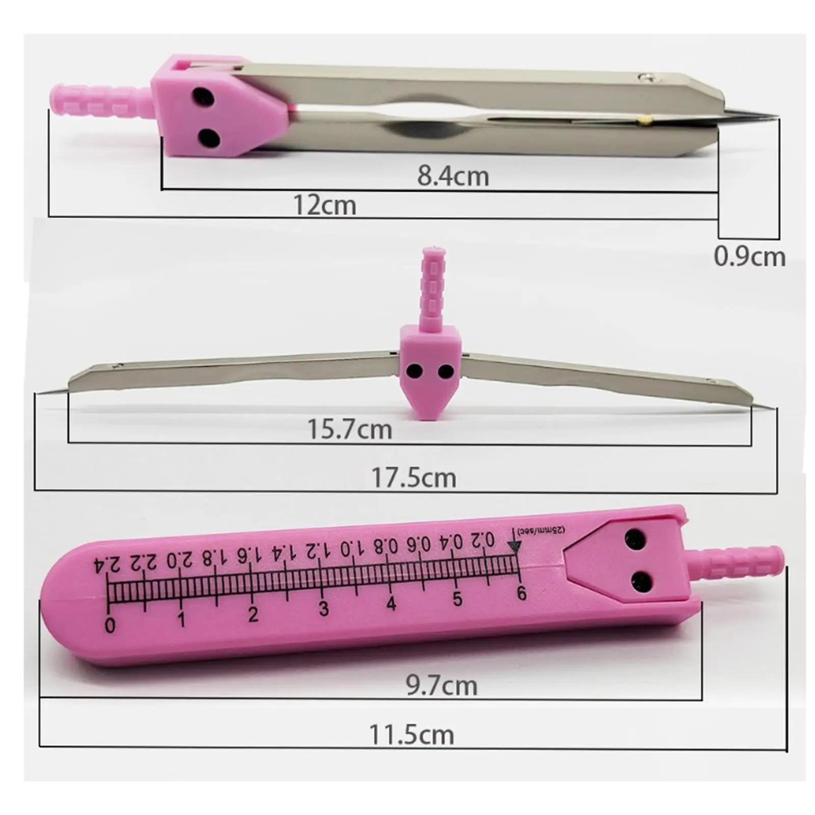 Imagem -06 - Eletrocardiograma Redação Divisor Vernier Calipers Ecg Divisor para Enfermagem