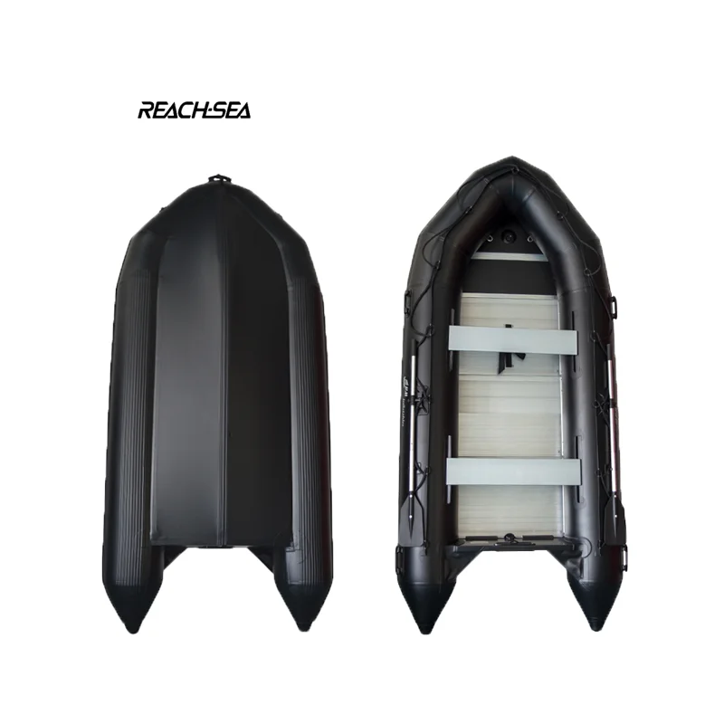 Fashion Design Rowing Boats Popular Design Size Inflatable Fishing Boat With Outboard Motor