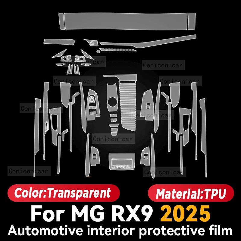 Voor MG RX9 2025 Auto-interieur Beschermfolie Middenconsole Navigatie Instructie Anti-Kras Sticker Accessoires