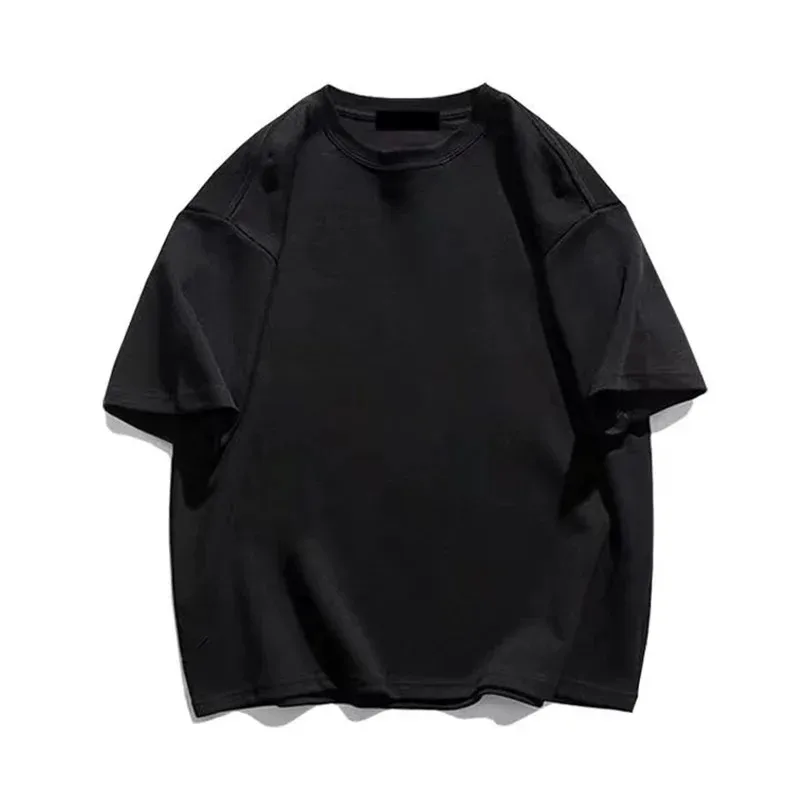 T-Shirt Blanc à Manches Courtes pour Homme et Femme, Vêtement Rétro, Résistant, Grande Taille, à la Mode