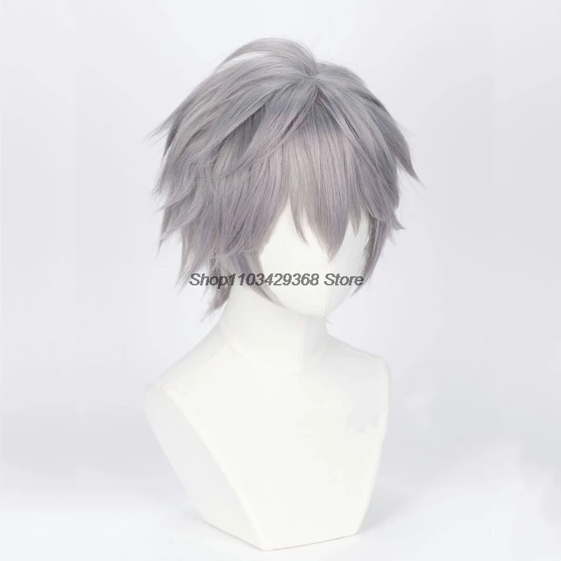 Till Anime Alien Stage Cosplay Prop New Wig Silver Grey Hair Men Stage Show Conmic-Con Christmas Holloween Customized