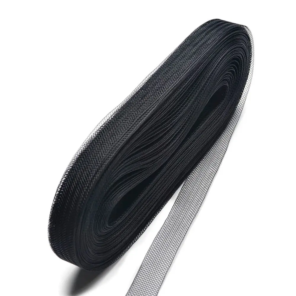 Reticulum tape Ribbons Wedding Dress Stiff Polyester Braid Fabric Mesh Fabric Horsehair Braid