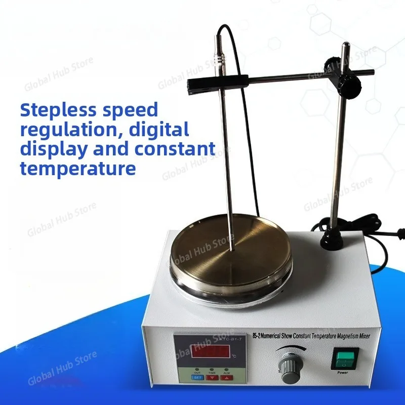 Electric Heating Digital Display Constant Temperature Magnetic Stirrer, 85-2 Stainless Steel Magnetic Stirrer