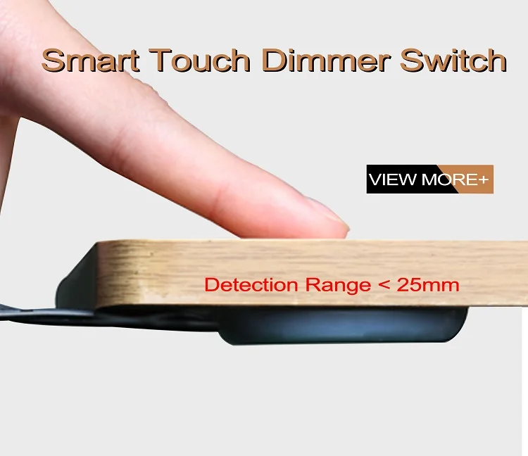 Durchdringender 40mm Holzpaneel-Sensor-Schalter LED-Berührungssensor 12V 24V 60W Lichtsteuerungs-Berührungsschalter – Detail 1