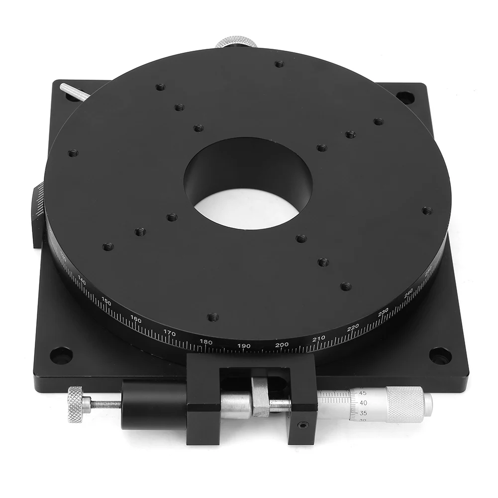 R دوران المرحلة R160 دليل دوران المرحلة الدورية الدقة تحمل انزلاق ضبط المرحلة 160 مللي متر * 30 مللي متر انزلاق المرحلة