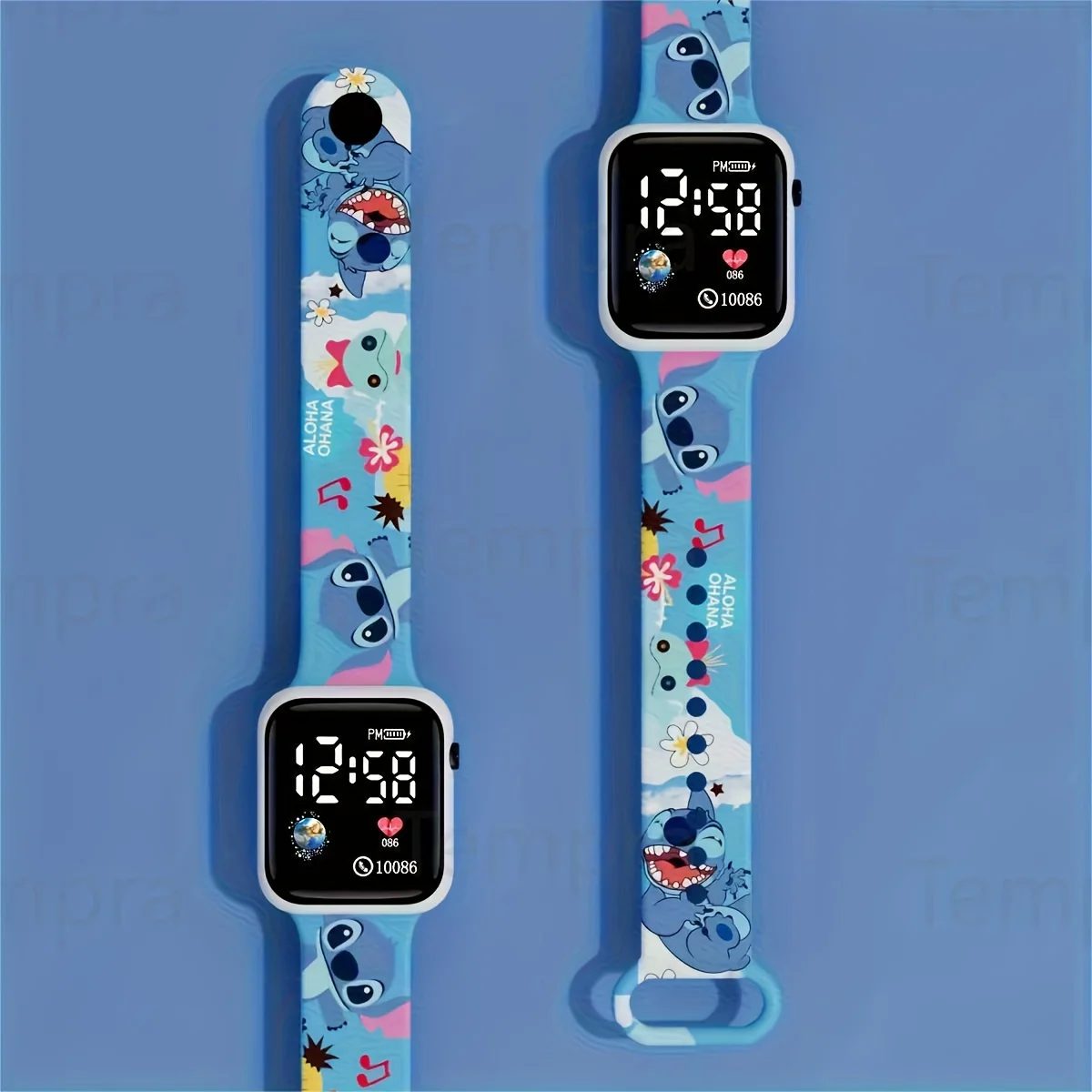 ساعة ديزني ستيتش للأطفال - أنماط متعددة، ساعة يد كاجوال وعملية، هدية رائعة للأولاد والبنات