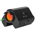 red dot with green