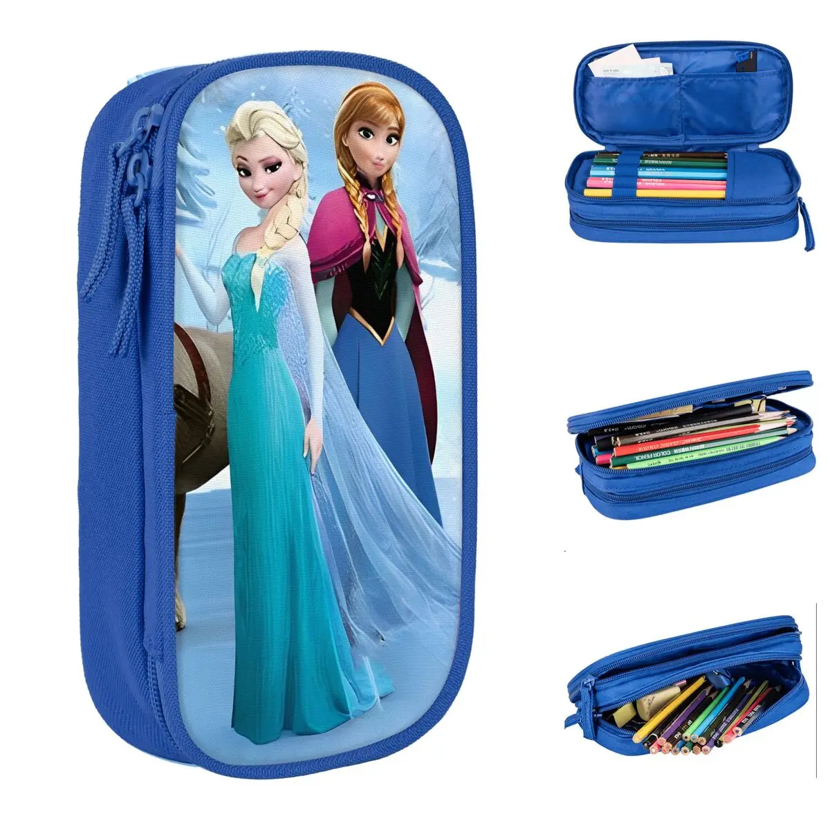 

Cartoon Fantasy Frozen Pencil Case Lovely Pen Bags Student Large Storage School Supplies Gifts Pencilcases