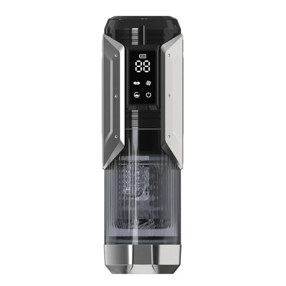 Male Automatic Masturbator Cup Thrusting Rotation Licking Sucking Penis Pump Pocket Pussy Blowjob LED Display Sex Toys For Men