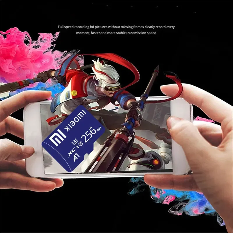 XIAOMI kartu memori SD 128GB 256GB 512GB, kartu SD Mini Flash TF kecepatan tinggi Class10 untuk ponsel pintar dengan kamera PC dan kartu SD Mini