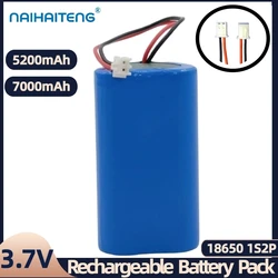 3.7V 5200mAh 7000mAh 1S2P 18650 Rechargeable Li-ion Battery Pack Customizable Available For Radio Headlight Singing Machine etc.