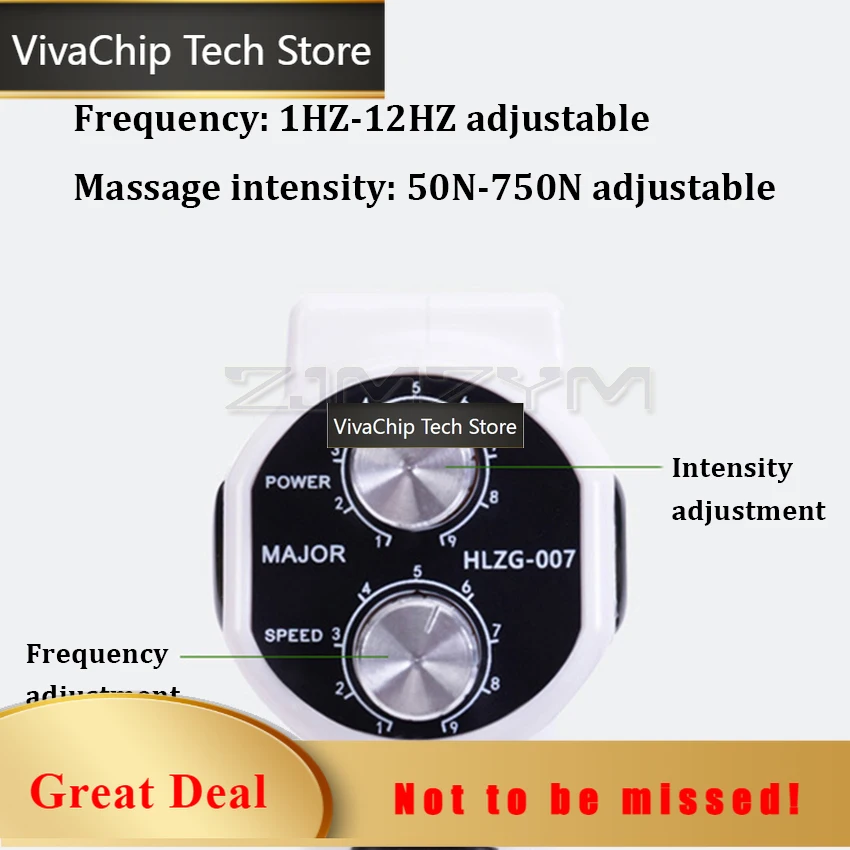 VivaCTSpine Chiropractic 750N Chiropractic Adjusting Instrument /Impulse Adjuster Electric Correction Gun Activator Cervical Mas