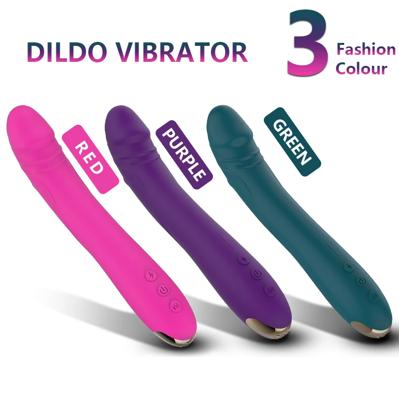 FLXUR Lengthened Dildo Vibrator for Women Vagina Clitoris Massarger Erotic Toys Soft Skin Feeling Sex Products for Adults