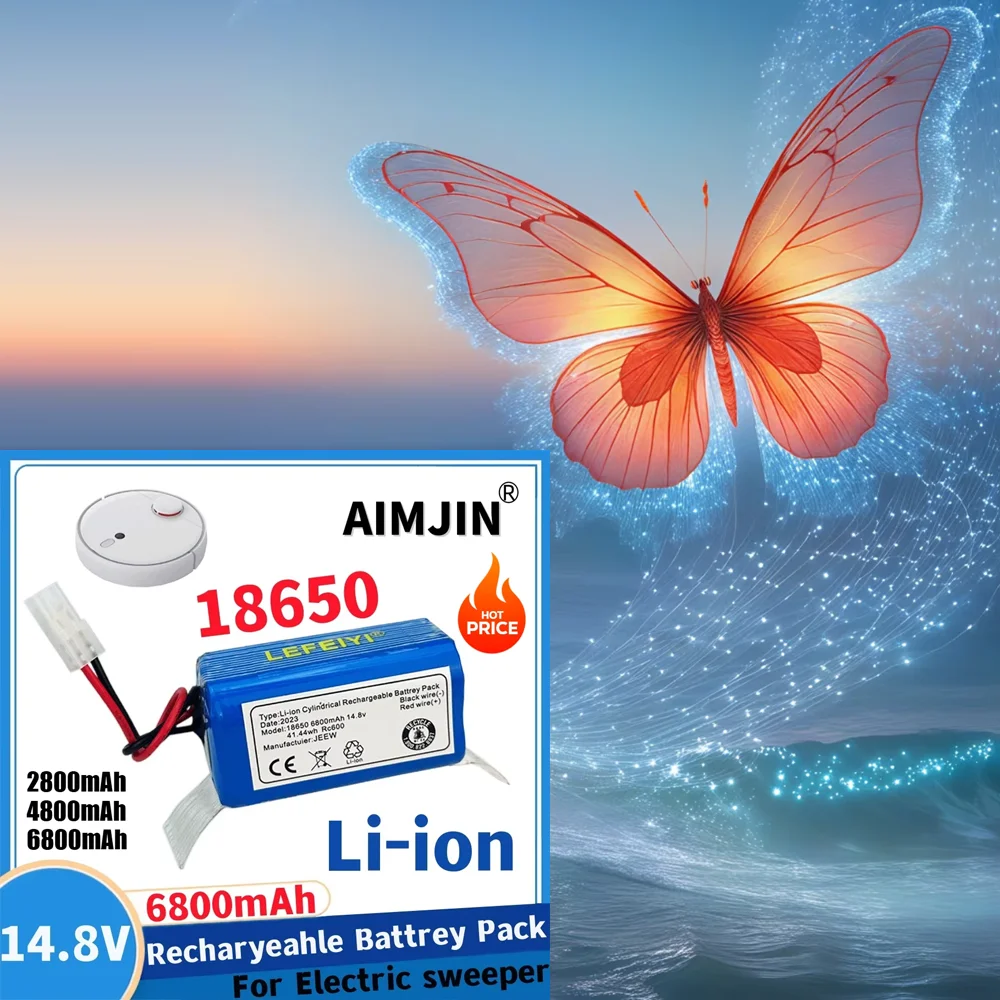 14.8v 💎 2.8/4.8/6.8Ah Da Tian Gong plug Li-ion battery For Rowenta Tefal Explorer Serie 20 40 60 Robot Vacuum Cleaner Battery