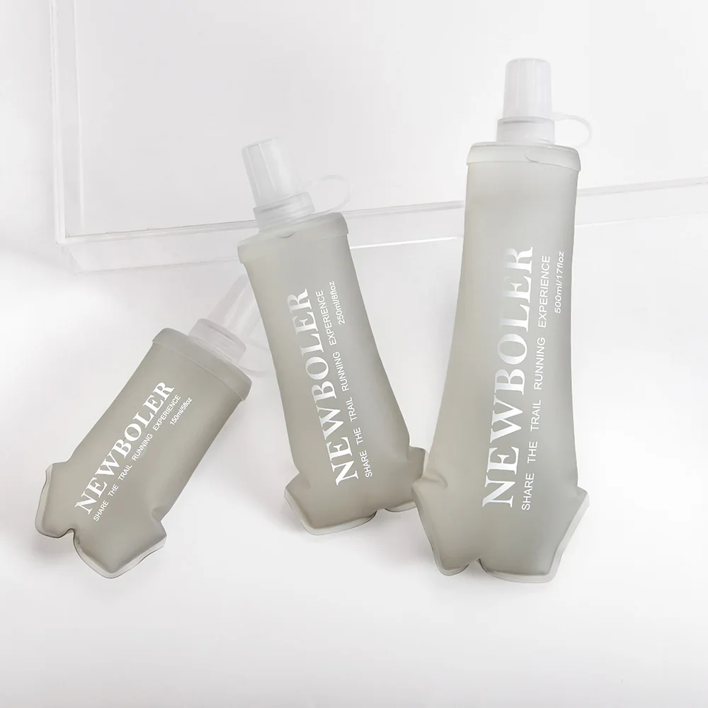 500/800/1000ml Sport-Wasserflasche TPU Faltbare Weiche Trinkflasche Tragbare Wasserflasche für Laufen Wandern Radfahren Fitness Wasserbeutel – Detail 13