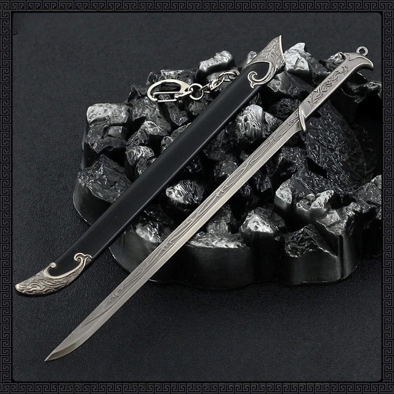 Épée Thranduil Sindar Elves Movie Peripharrate, Katana en métal, épée de samouraï médiévale, arme, modèle, artisanat, cadeaux, jouets, 22cm