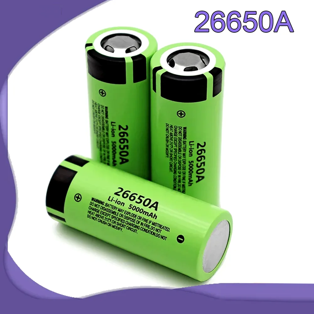 3.7V 5000mAh Rechargeable Liion Battery for Original 26650 Battery Led Flashlight Headlamp Torch Litio Battery Charger