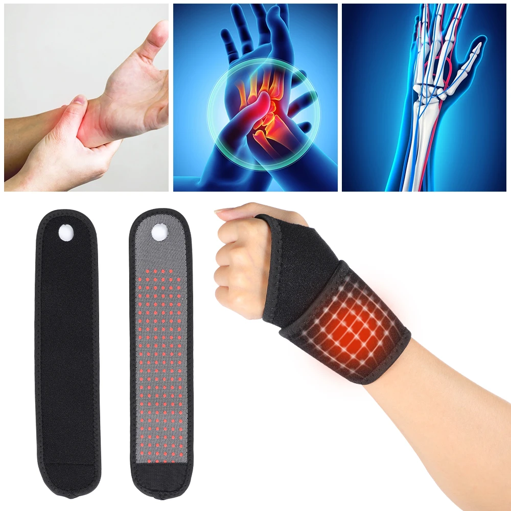 Self-heating Tourmaline Magnetic Wrist Support Brace Guard Protector Pad Men Women Winte Keep Warming Band Hand Bandage