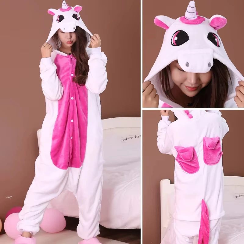 Totoro Panda Cartoon Onesies Kids Children Animal Pajamas Jumpsuits Women Men Sleepwear Onepiece Anime Cosplay Costumes