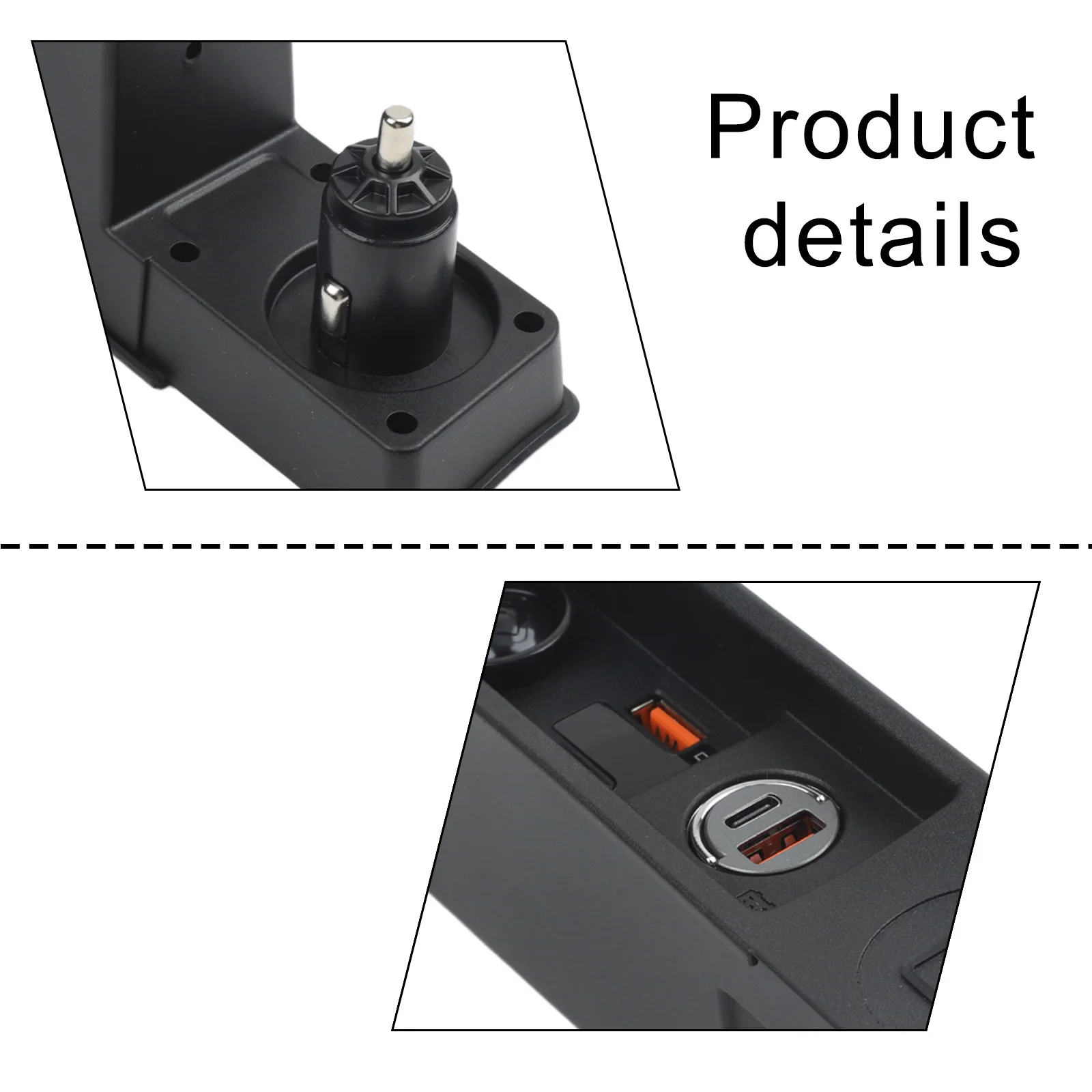 Precision-Fit USB Car Charger Socket for Passat B6 B7 2007-2016 and For CC 2010-2018 Maintains Factory Lid Functionality