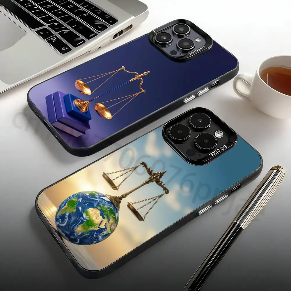 

Law Lawyer Judge Justice Phone Case For iPhone 17,16,15,14,13,12,11,Pro,Max,Plus,Mini Candy Matte Shockproof Cover
